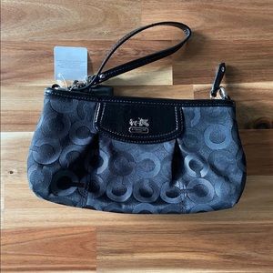 NWT black Coach clutch purse/wristlet